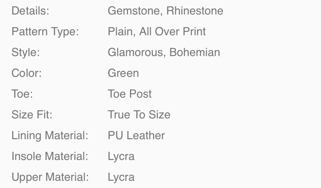 ‘Queen Vintage Stones’ Women’s Glamorous Beach Sandals