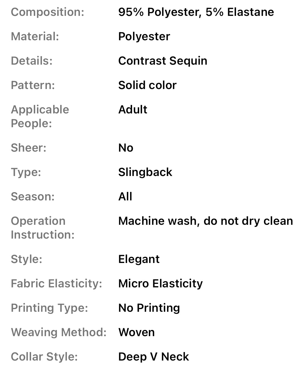 Sequined Belt Jumpsuit, Elegant & Chic, Deep V-neck