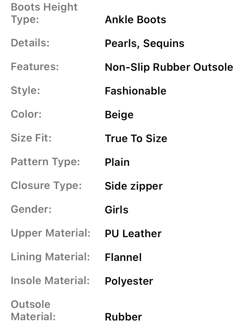 Botas altas cálidas “Blancanieves”, con bonito lazo y decoración de diamantes de imitación, forro térmico grueso, botas de cuero