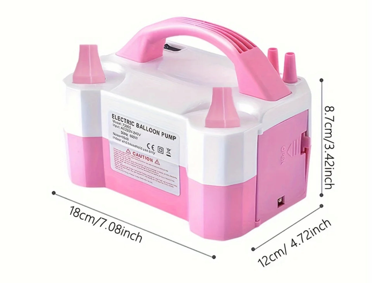 1pc - Electric Balloon Inflation Pump, double automatic inflation machine