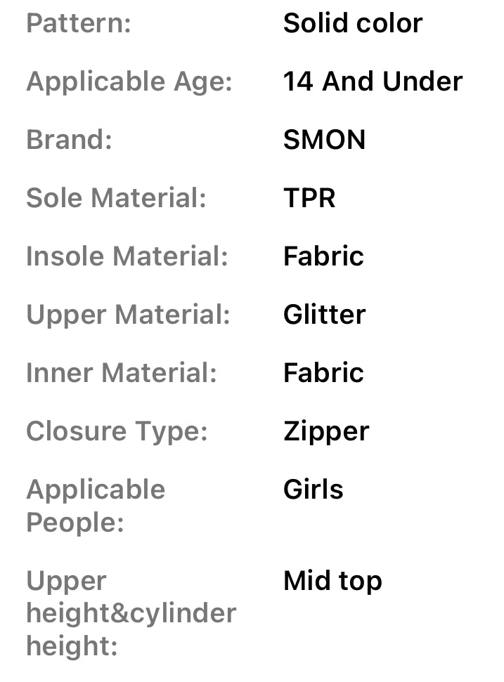 “Princess Snow” Girls Winter Boots, Glittering Boots, Non-slip