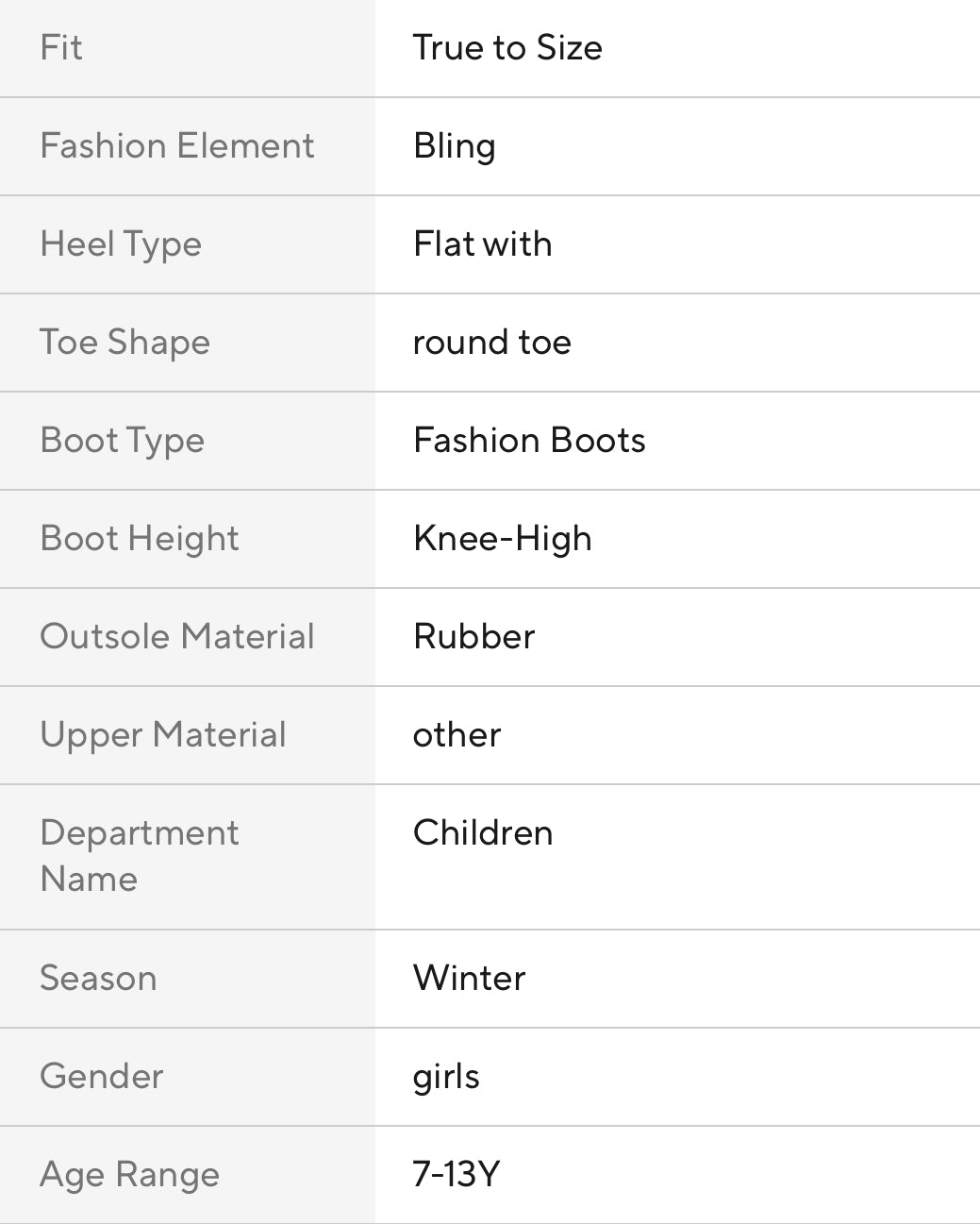 ‘PRINCESS ELSA’ Tall Low Heel Boots