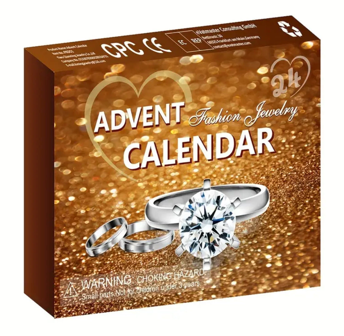 “Advent Calendar” 24pcs Rings, Necklaces & Earrings, Countdown