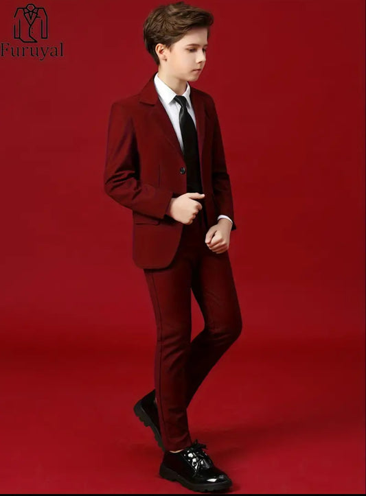 “Formal Gentleman” Long Sleeve Blazer, Bowtie & Pants, BoysClothing Set, 3pcs