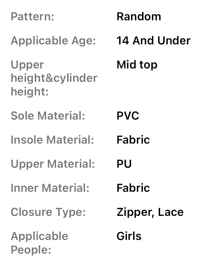 Botas de piel sintética de caña media para niñas, cadena doble decorativa, cremallera lateral