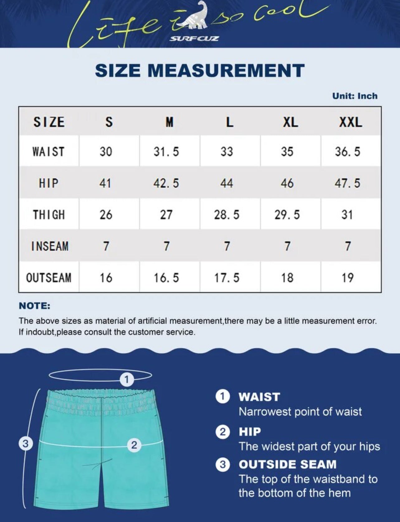 Men's ‘Surfs’ Swim Shorts Quick Dry