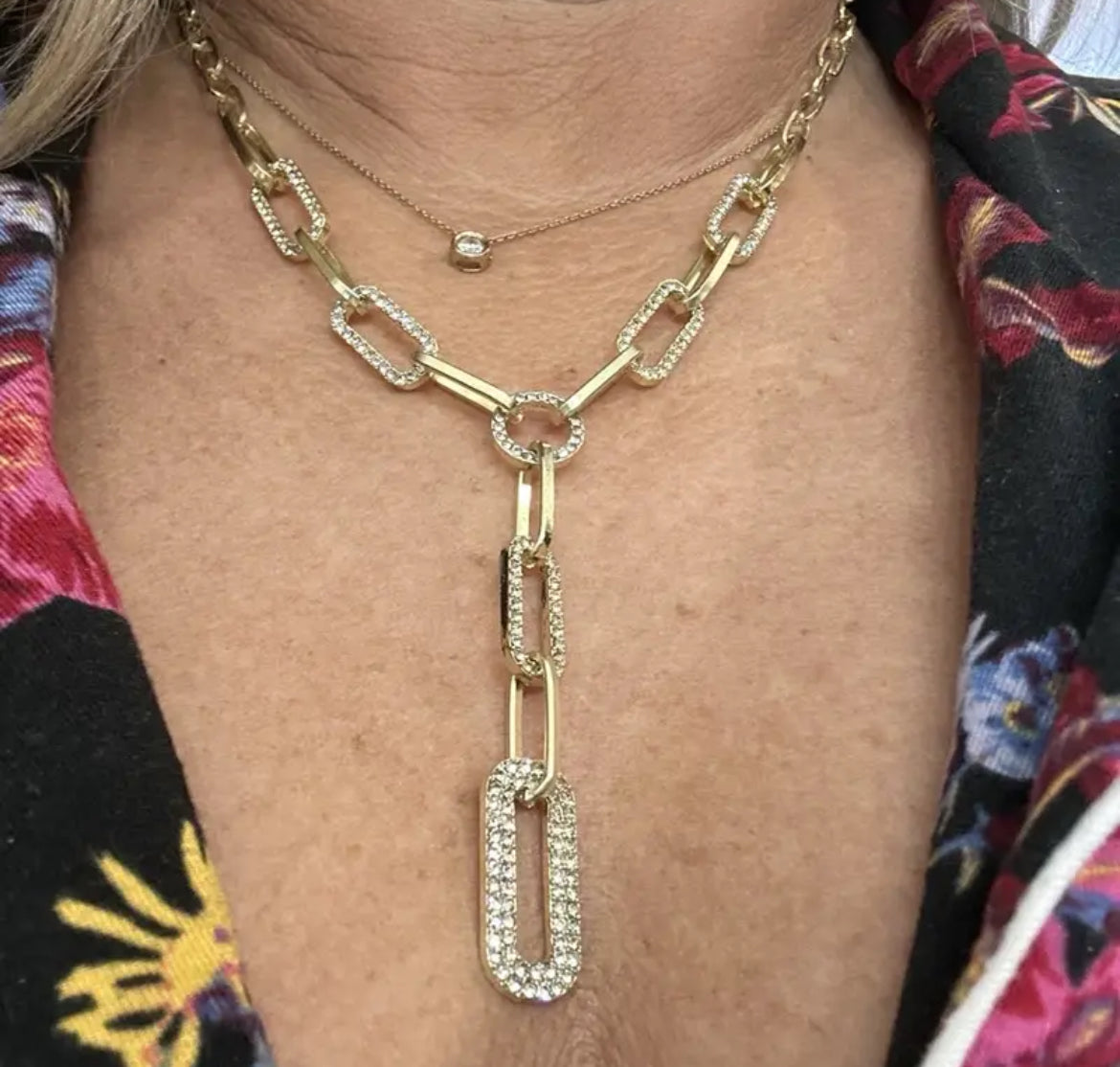 ‘Sandy’ Luxury Rhinestones Clavicle Chain for Women