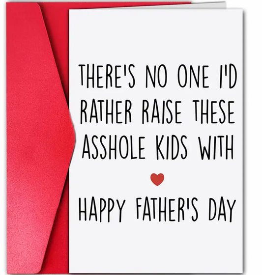 1pc, Funny Father's Day Card with Envelope