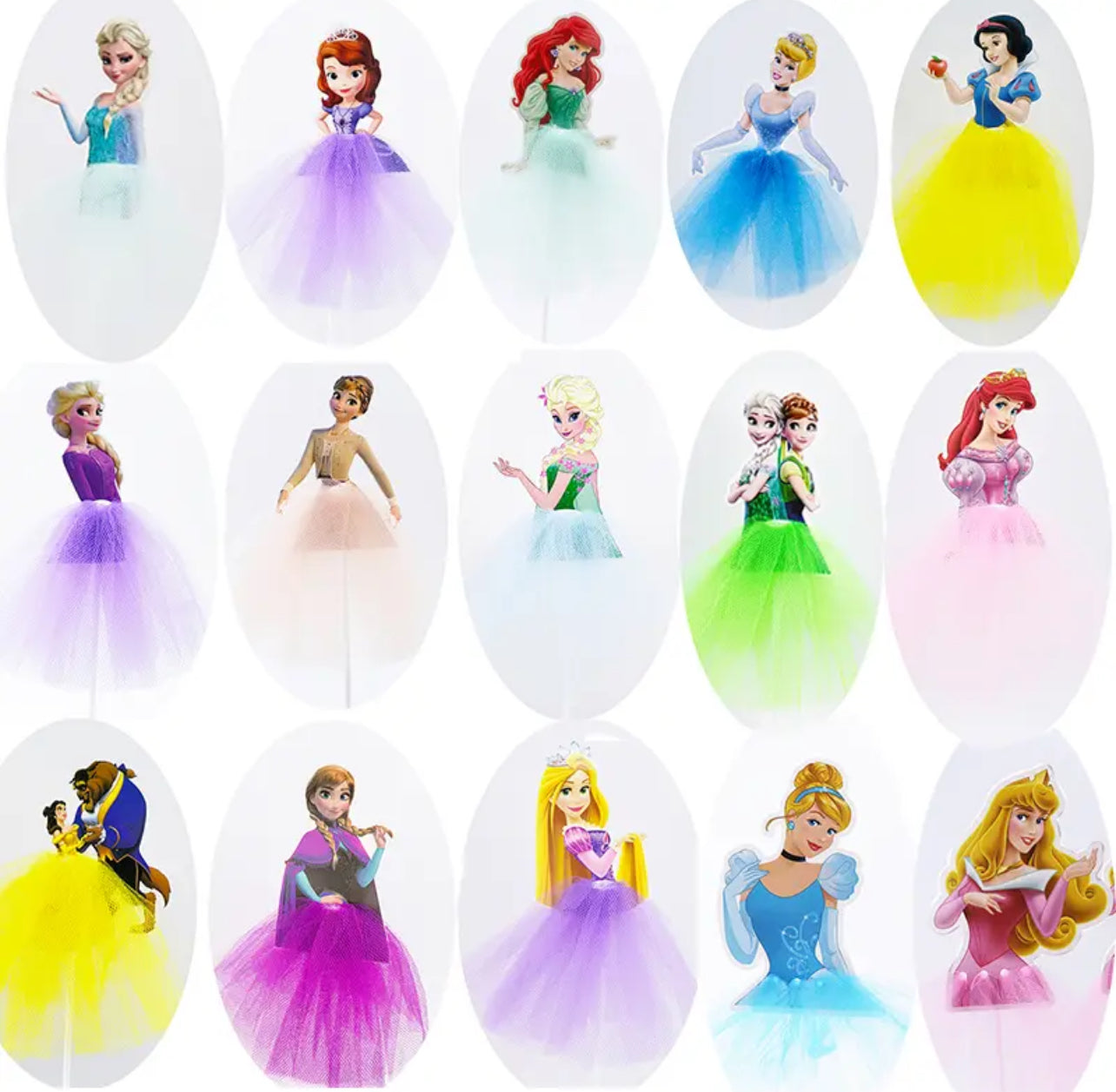 Disney Princess Cupcake Tull Dress Toppers, Modish Kids 🎈 Party Decor –  Modish Kids Boutique 👑
