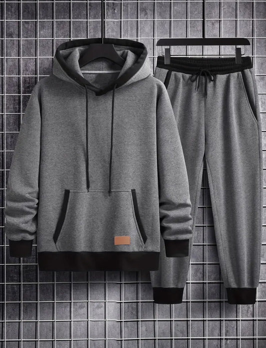 Steve-0’s, 2pcs Men's Casual Hoodie and Joggers Matching Set