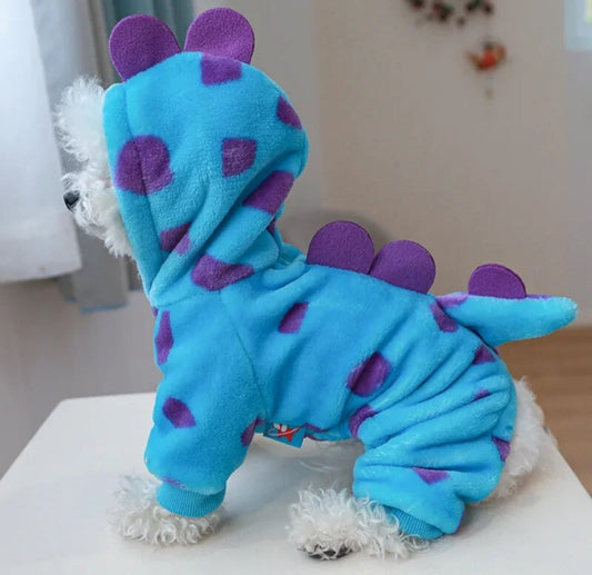 Winter Warm Dinosaur or Unicorn Clothes for Small Dogs Cat, Coat
