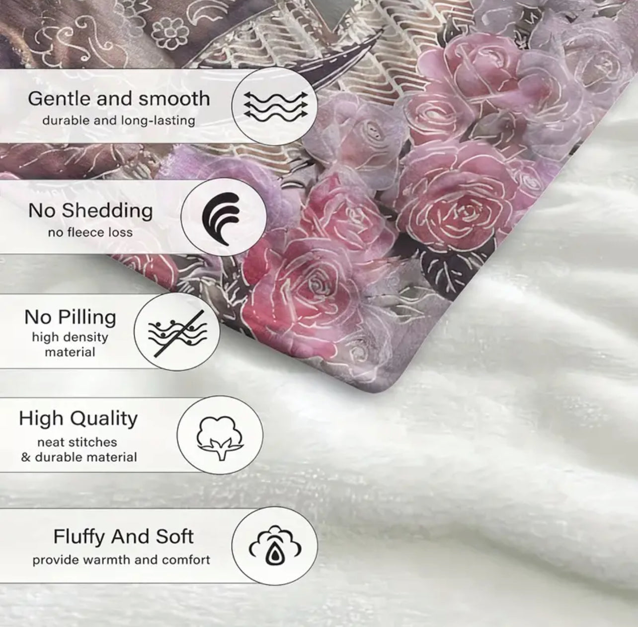 1pc Soft Warm Virgin Mary Pattern, Small Cover Blanket