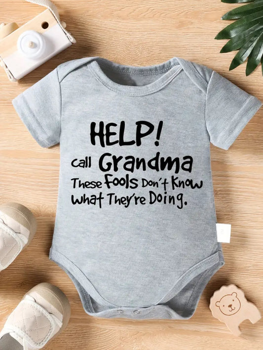 "Help! Call Grandma..." Onesie