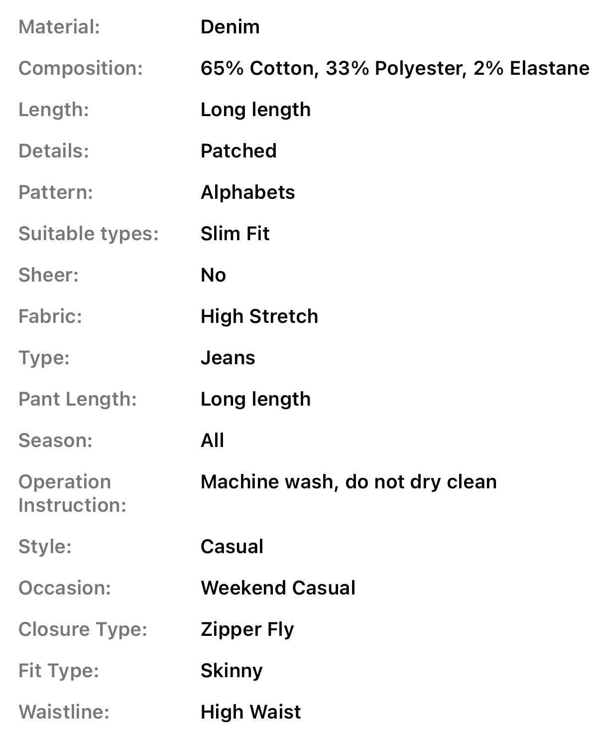 Women’s Ripped Patchwork Distressed Streetwear Jeans