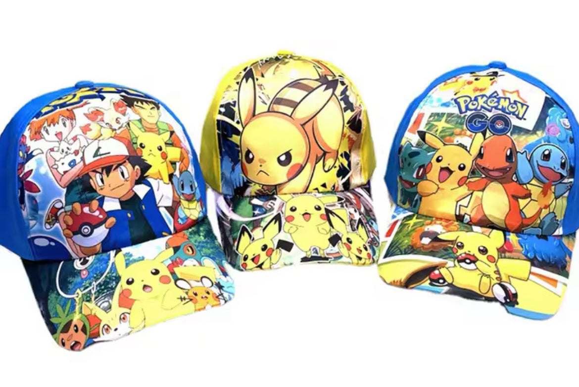 Gorra de béisbol de Pokémon y Pikachu