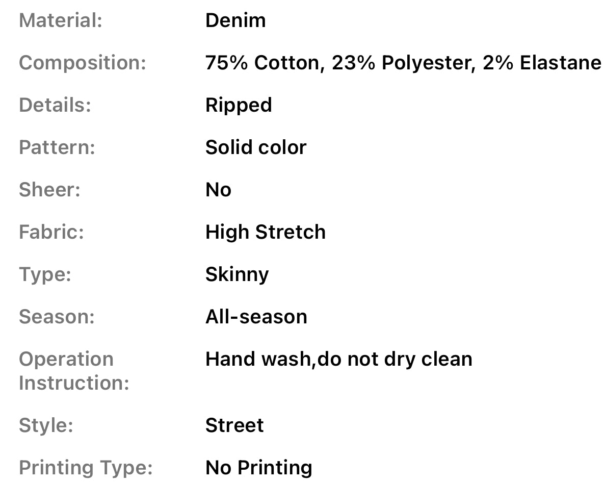 Women’s Neon Orange Streetwear Distressed Skinny Jeans