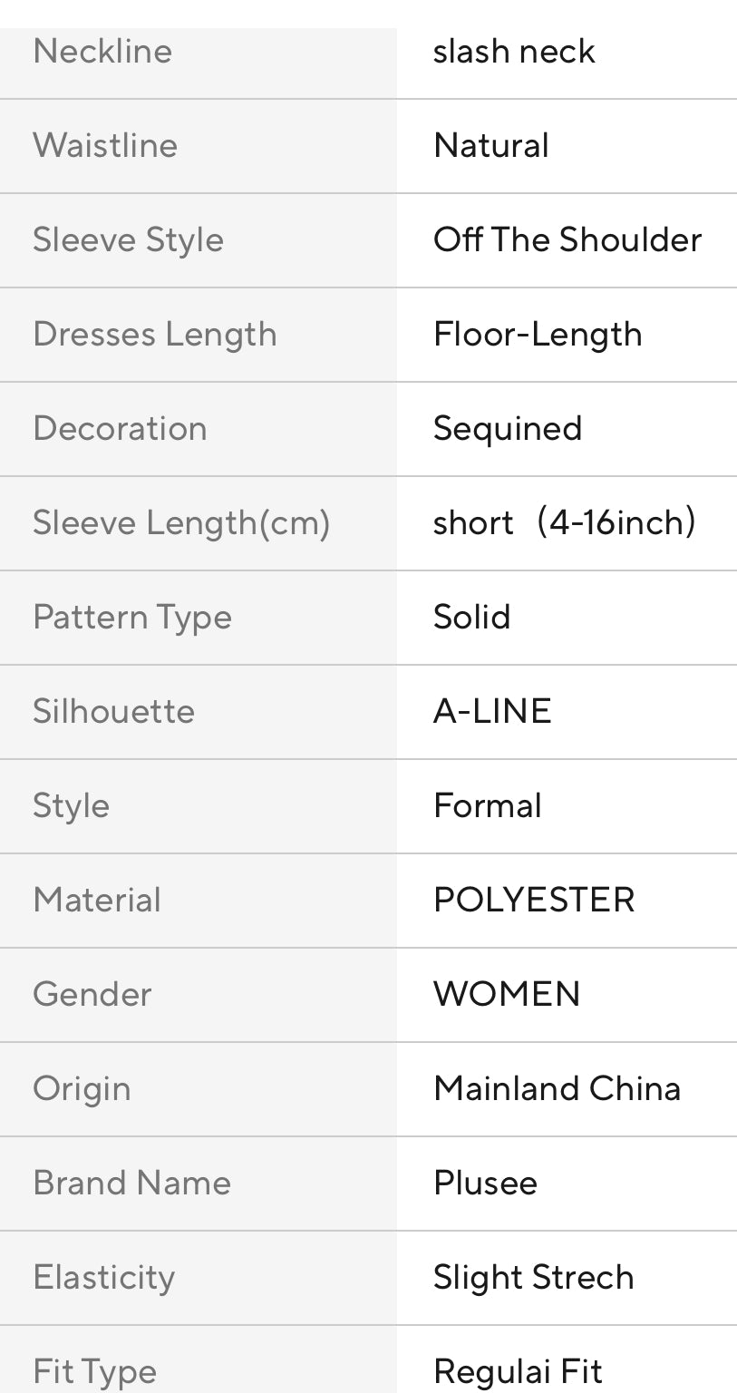 Vestido elegante de moda con lentejuelas azules “Elouise”, talla 0XL-5L