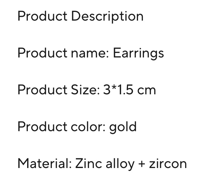 Gold- Rhinestone Bow Copper Earrings