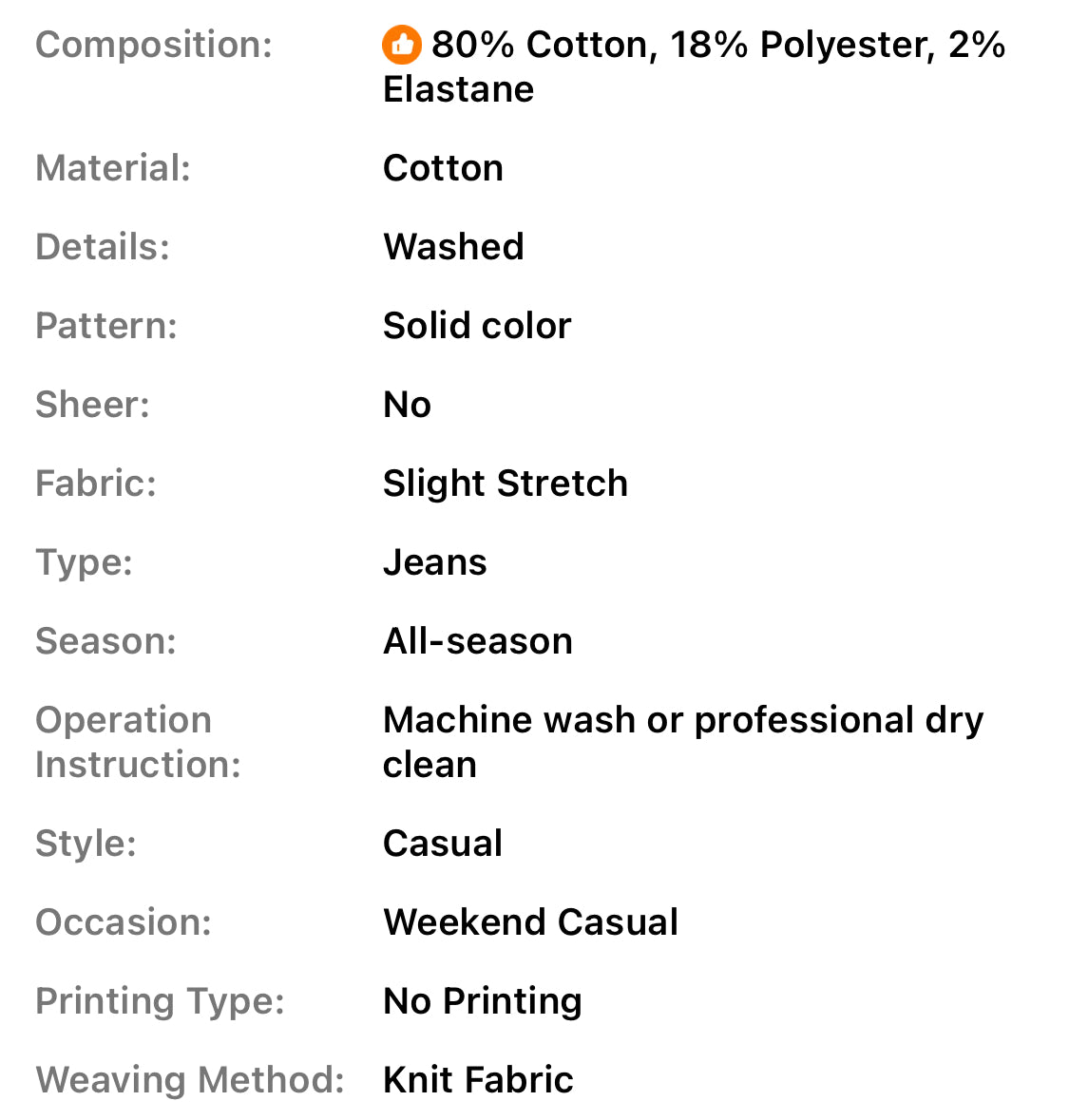 Maternity Jeans Slight Stretch, Washed Solid Color, Comfortable Elastic Waistband