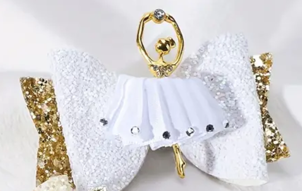 Ballerina Sparkles Hair Bow
