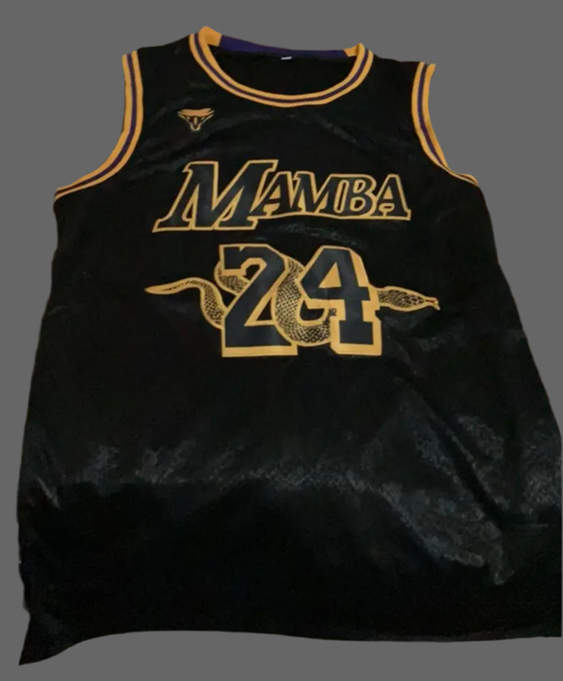 Men’s Stitched Black Snakeskin Basketball Jersey, #24