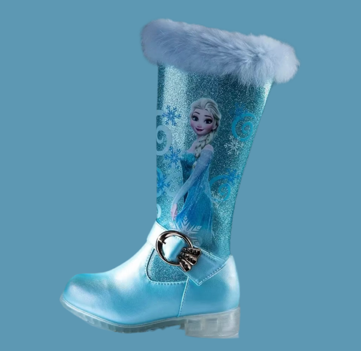 ‘PRINCESS ELSA’ Tall Low Heel Boots