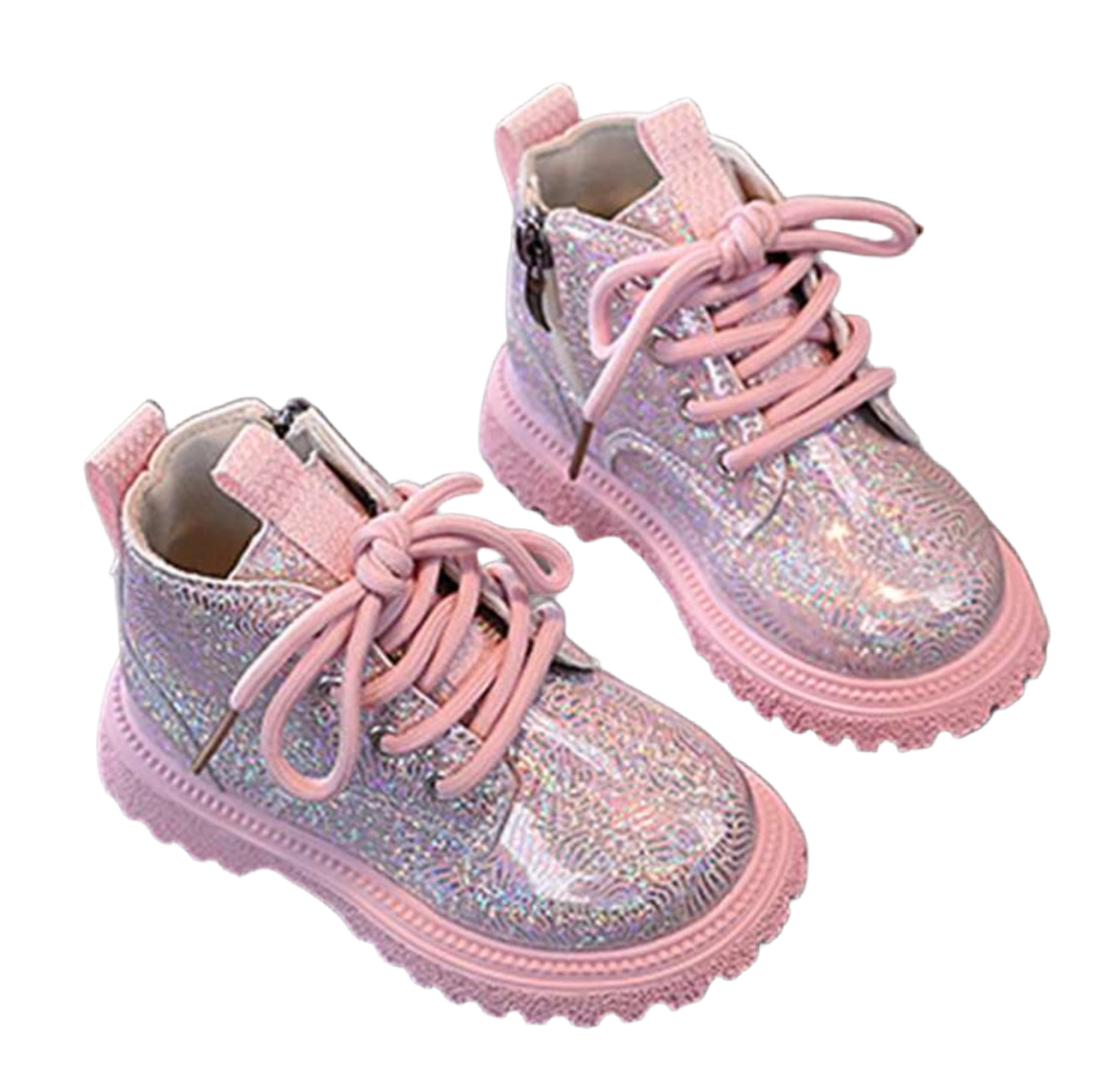 “Rainbow Sparkle Glitter” Girls, Short Boots