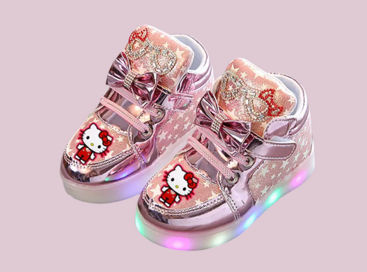 “Hello Kitty Rhinestone’ High Tops LED Light Up | Youth