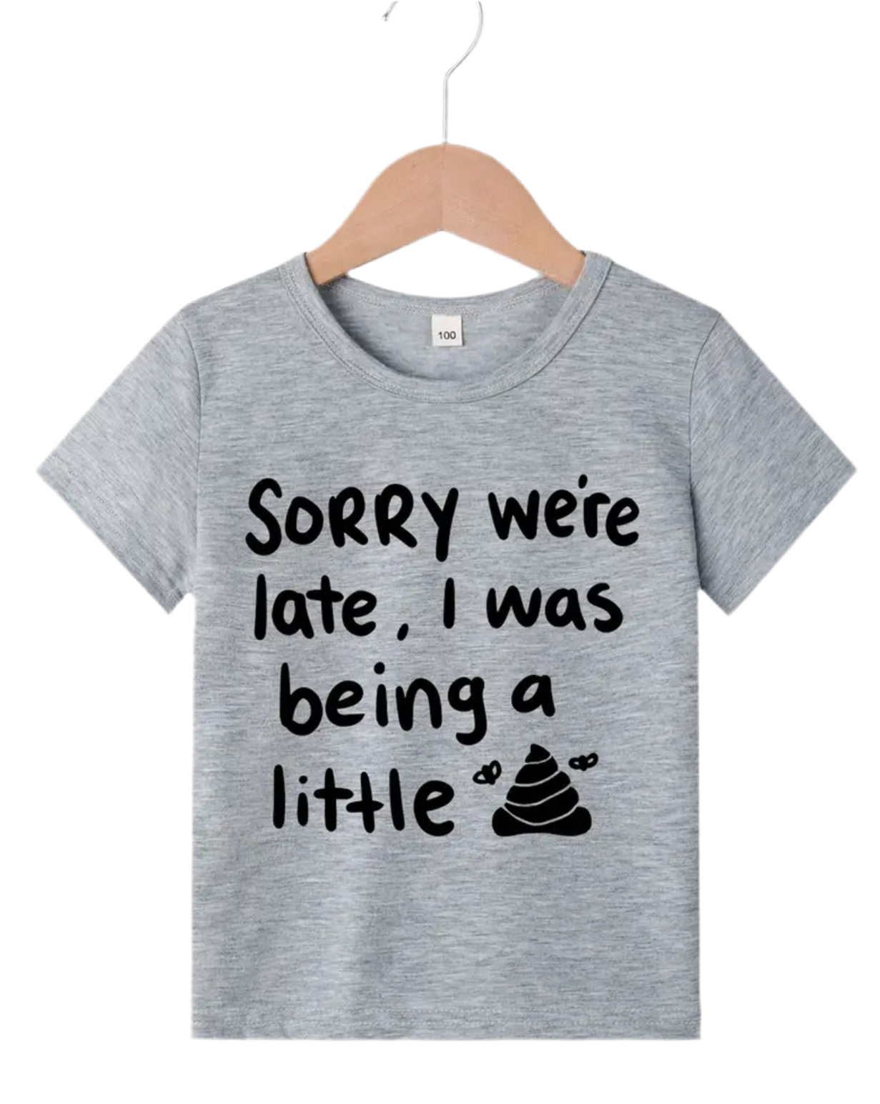 “Sorry We’re Late” Kids Short Sleeve Casual Top Kids Summer Clothes