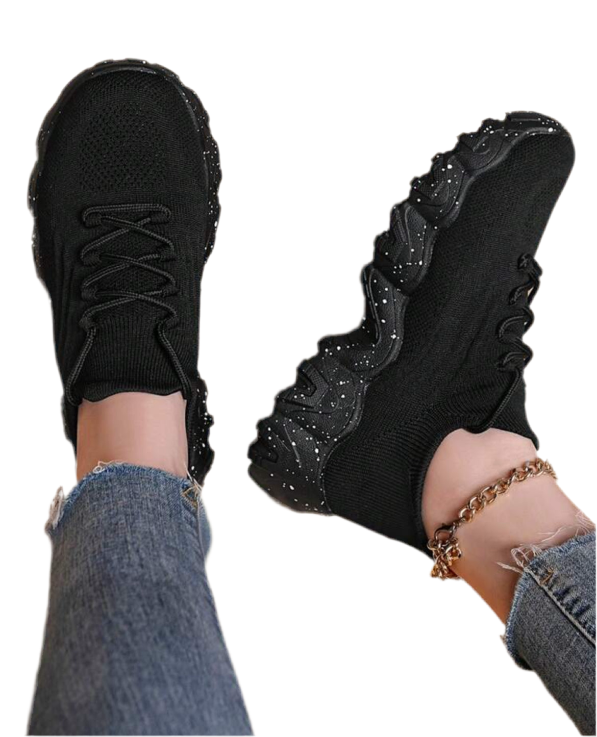 ‘Wave’ Sole Spot Detail Women’s Sneakers