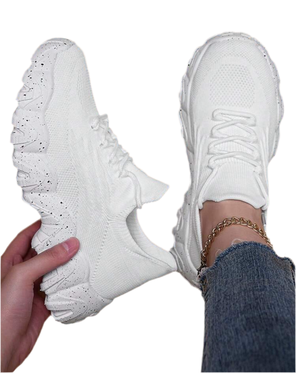 ‘Wave’ Sole Spot Detail Women’s Sneakers