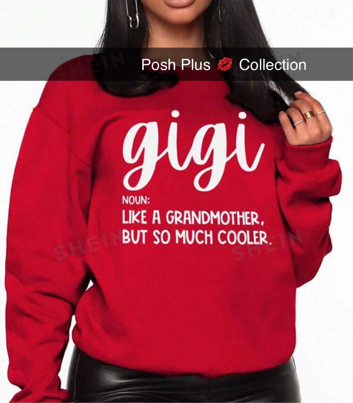 Plus Size “Gigi” Crew Neck Sweatshirt