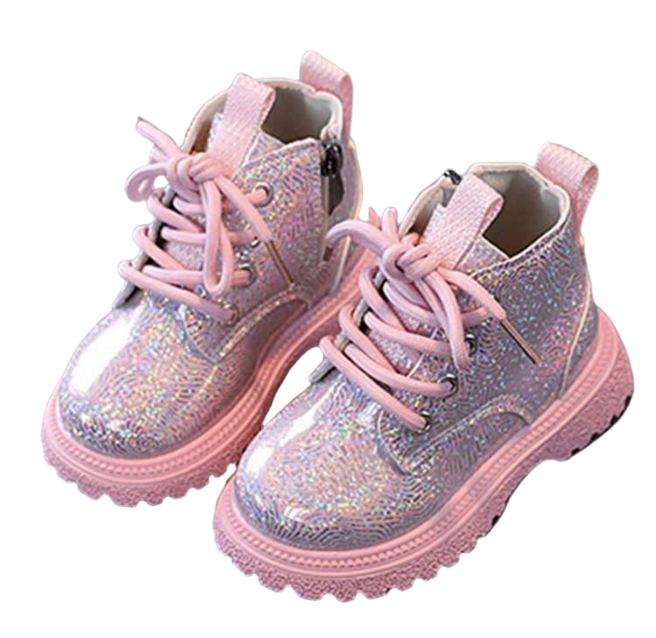 “Rainbow Sparkle Glitter” Girls, Short Boots