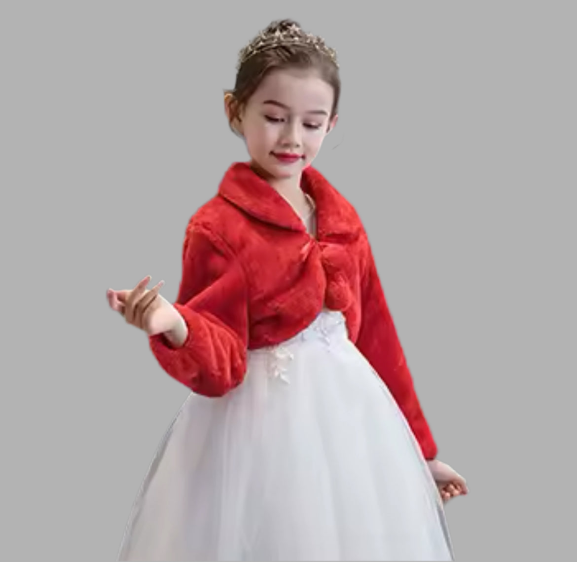 Plush Little Princess Cloak, Long Sleeve Shawl