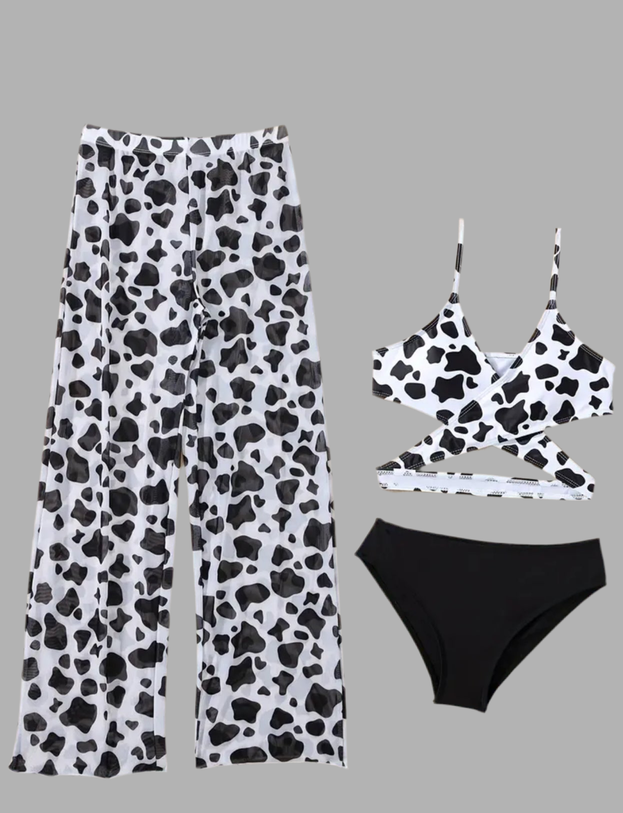 Girls “Fashion Leopard”  2pcs Bikini Set & Matching Pants