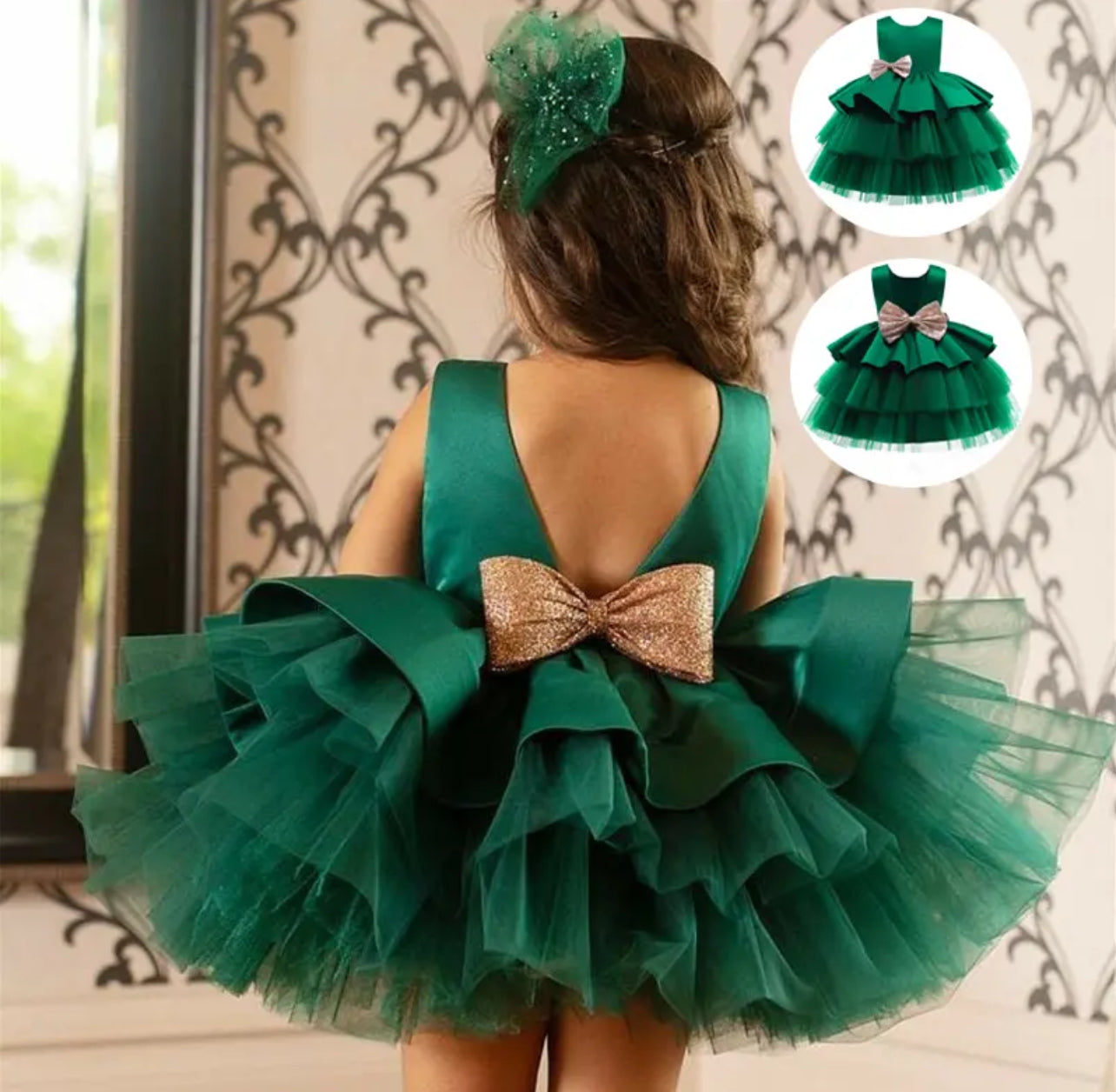 Sequins, harqe dhe ruffles, Princesha Dress