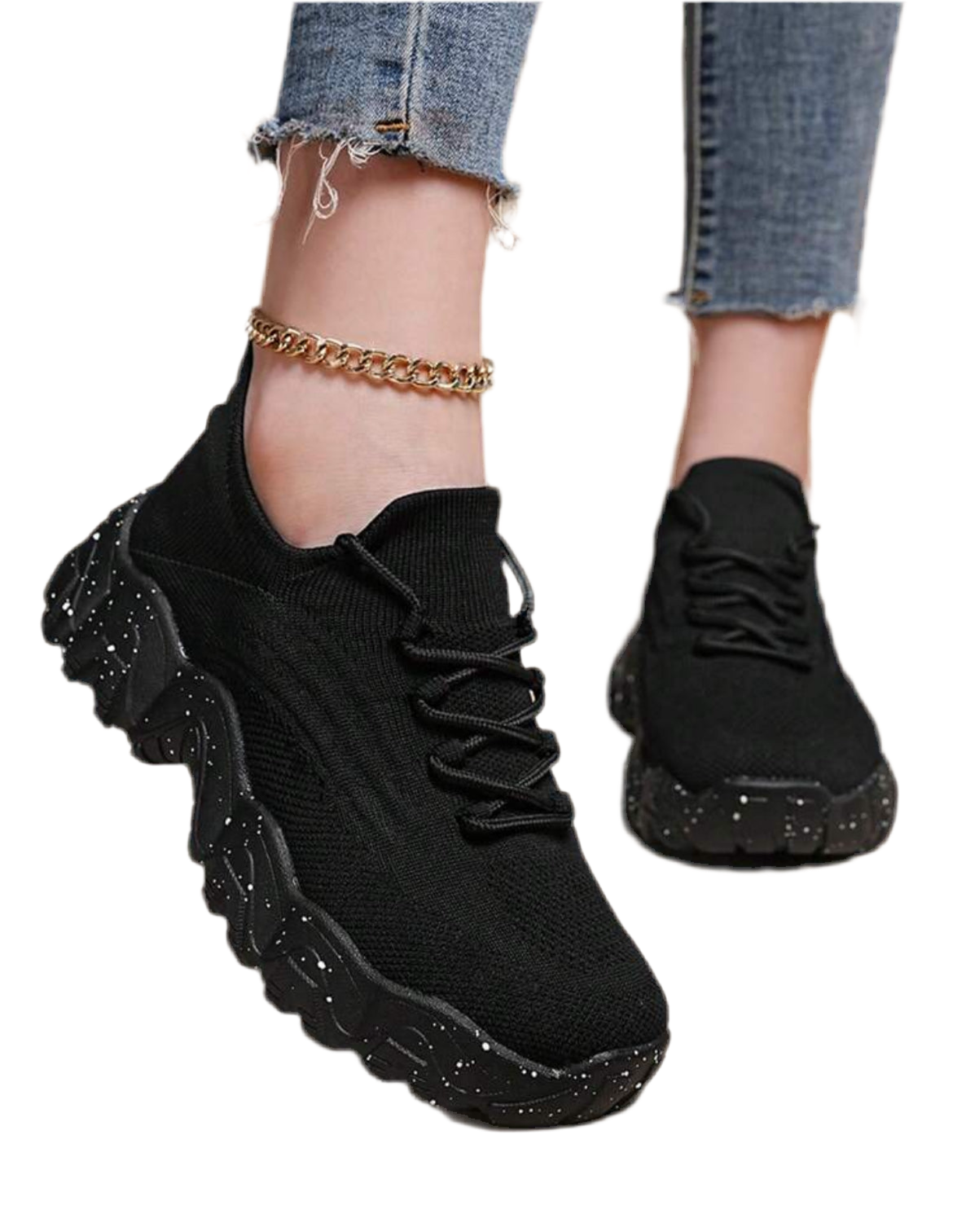 ‘Wave’ Sole Spot Detail Women’s Sneakers