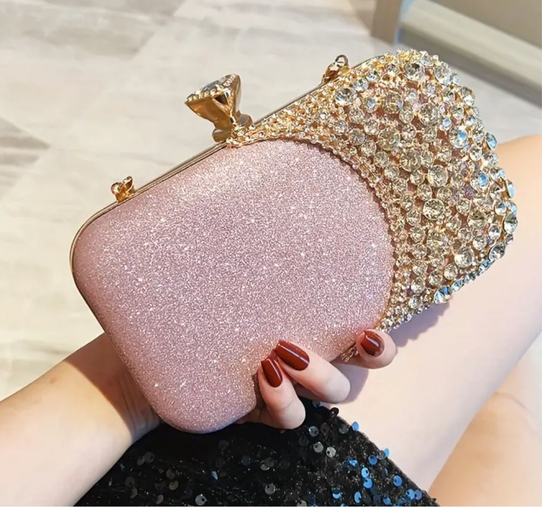 “Vintage Crystal” Beaded Clutch