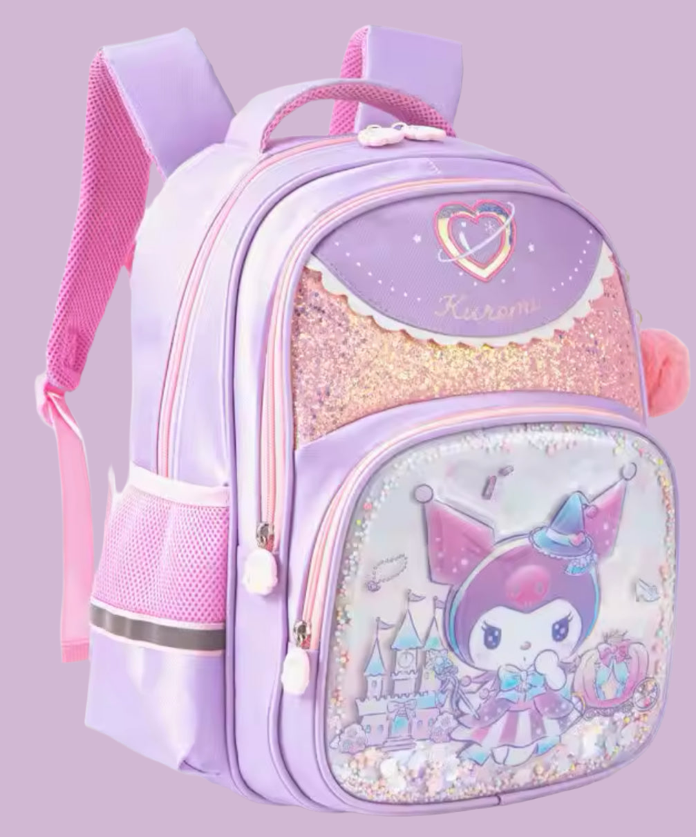 💞 Mochila escolar “Hello Kitty” Kawaii Kuromi &amp; Friends