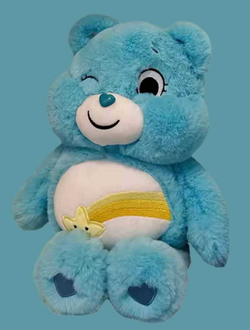 Care Bears pelush 🌈 Dhurata lodrash, të disponueshme në 9'' deri në 26''