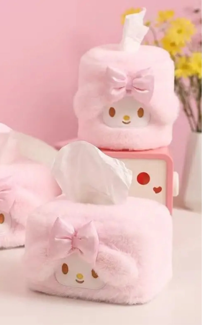 “Melody” Sanrio Hello Kitty & Friends, Faux Plush Tissue 2 Piece Set