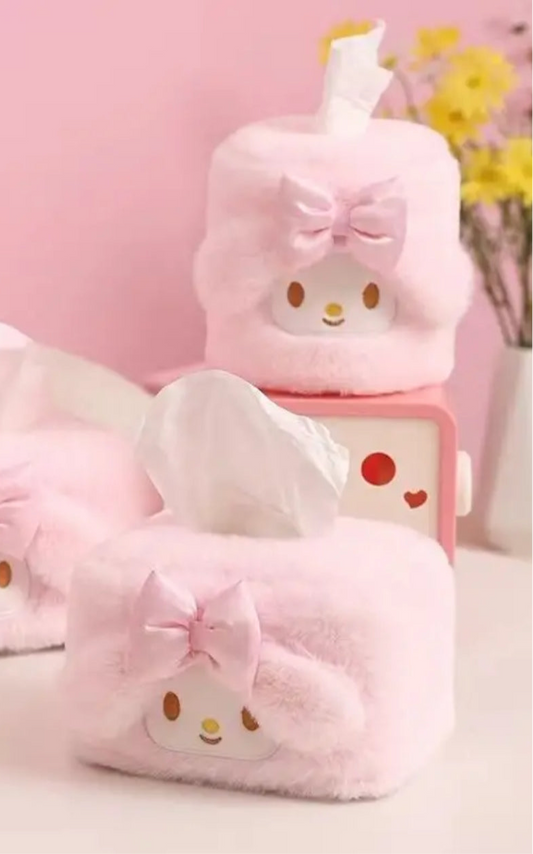 “Melody” Sanrio Hello Kitty & Friends, Faux Plush Tissue 2 Piece Set