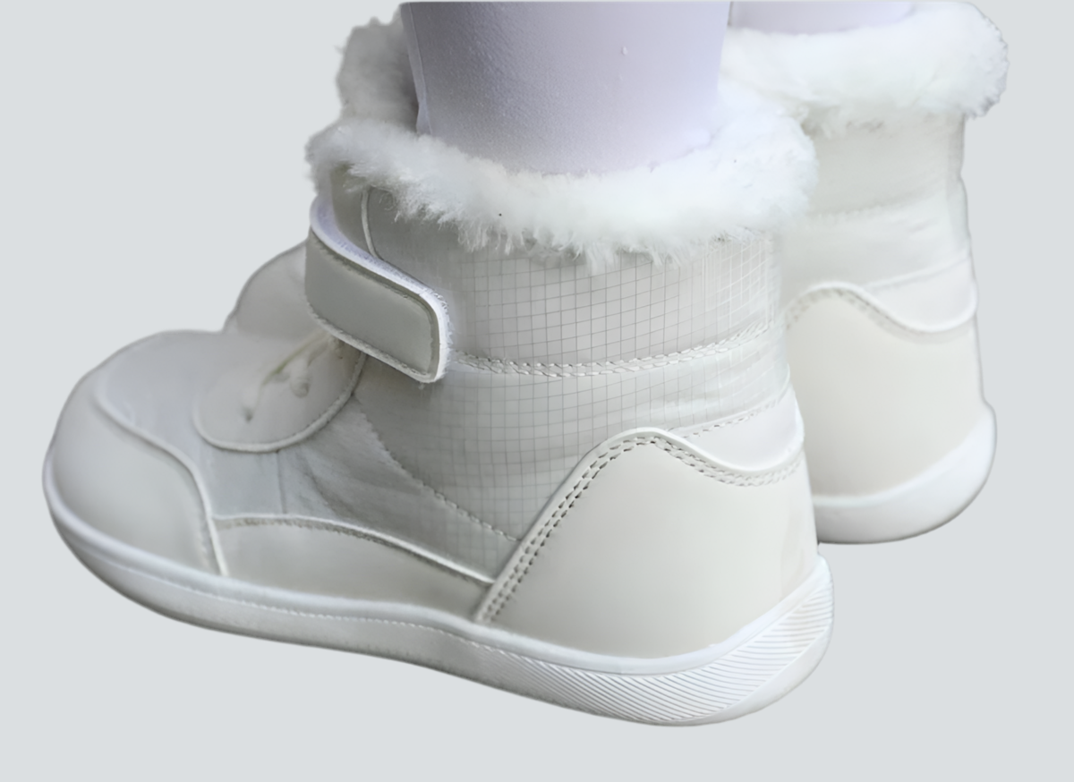 Kids Winter Snow Boots, Wide Toe Box, Fleece Lining Warm, Casual Fashion, Versatile Anti-Slip