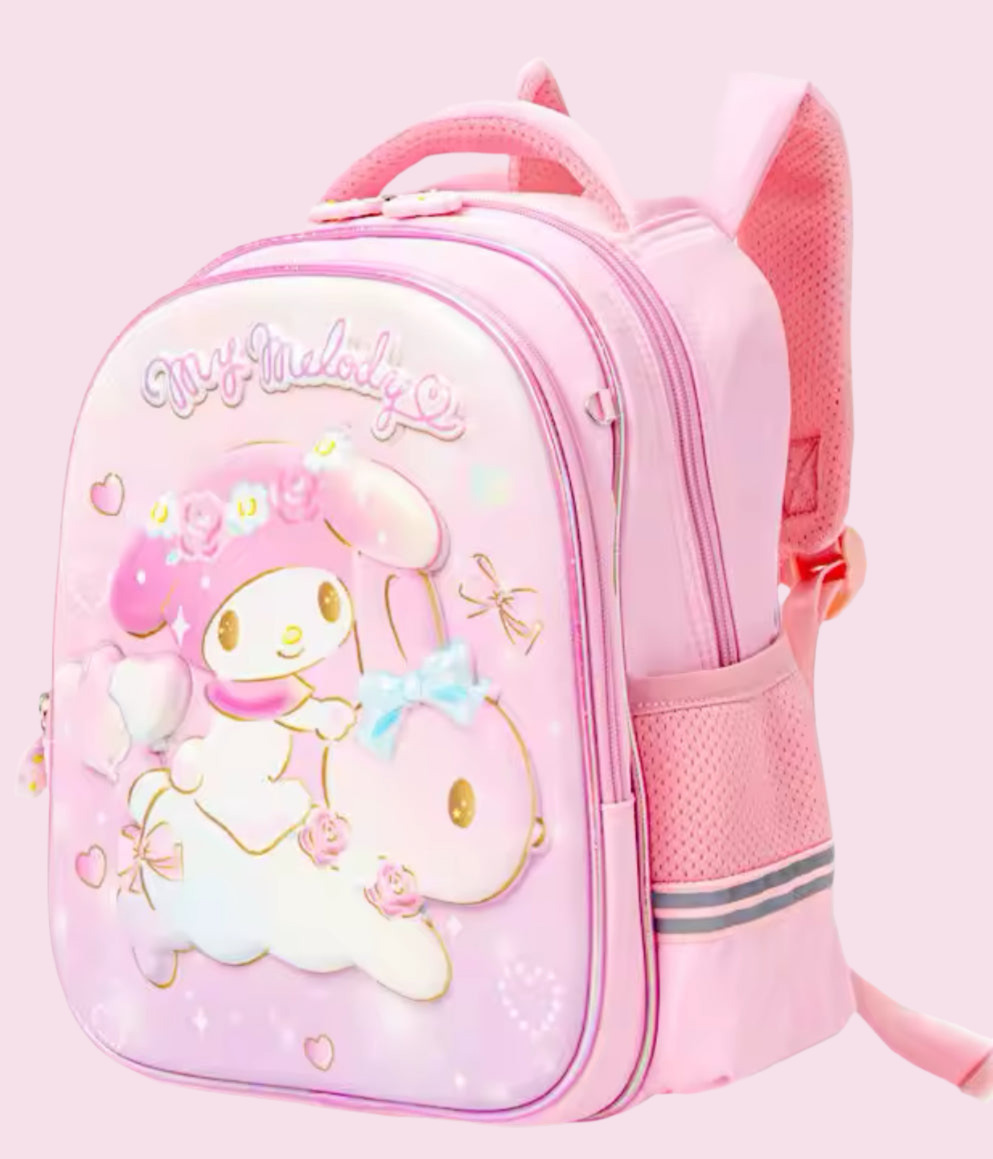 💞 Mochila escolar “Hello Kitty” Kawaii Kuromi &amp; Friends