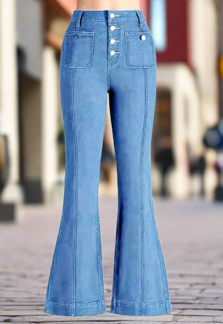 Retro Elegant Denim Jeans