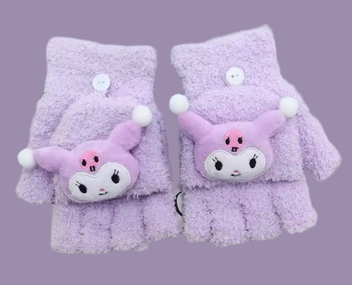 “Hello Kitty & Friends” Knitted Soft, Five Finger Gloves, Kids