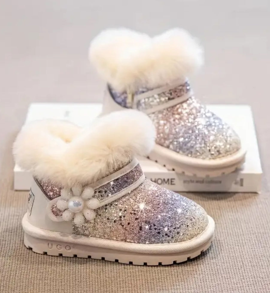 “Princess Snow” Girls Winter Boots, Warm Children Fashion Boots, Outdoor Non-slip