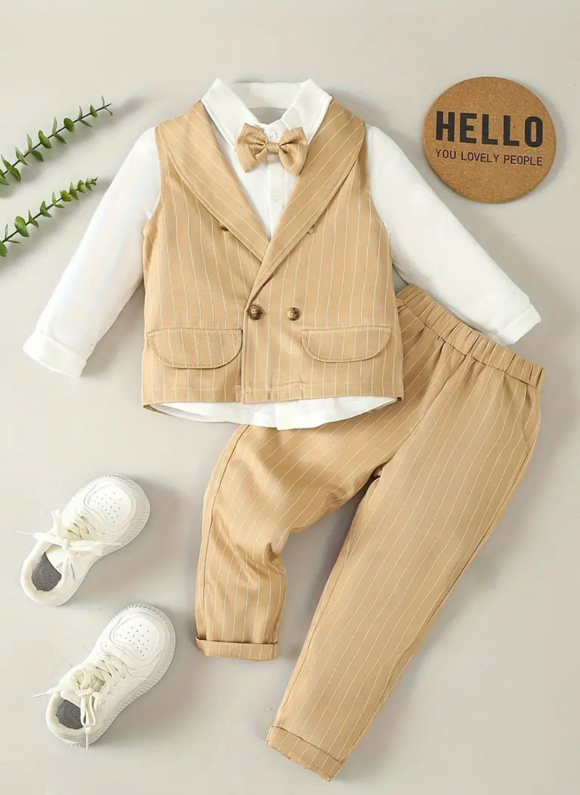 Boys Gentleman British, 3PCS Suit