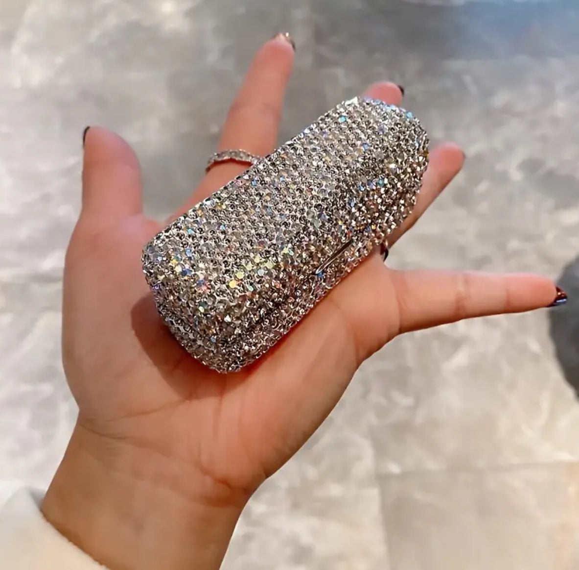 Crystal Lipstick Case Holder