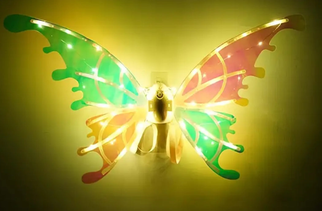 Luminous LED Fairy Wings, Color Changing LED Lights & Music